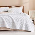 Litanika Super King Plus 128x120 White Quilt Set - Lightweight Comfort