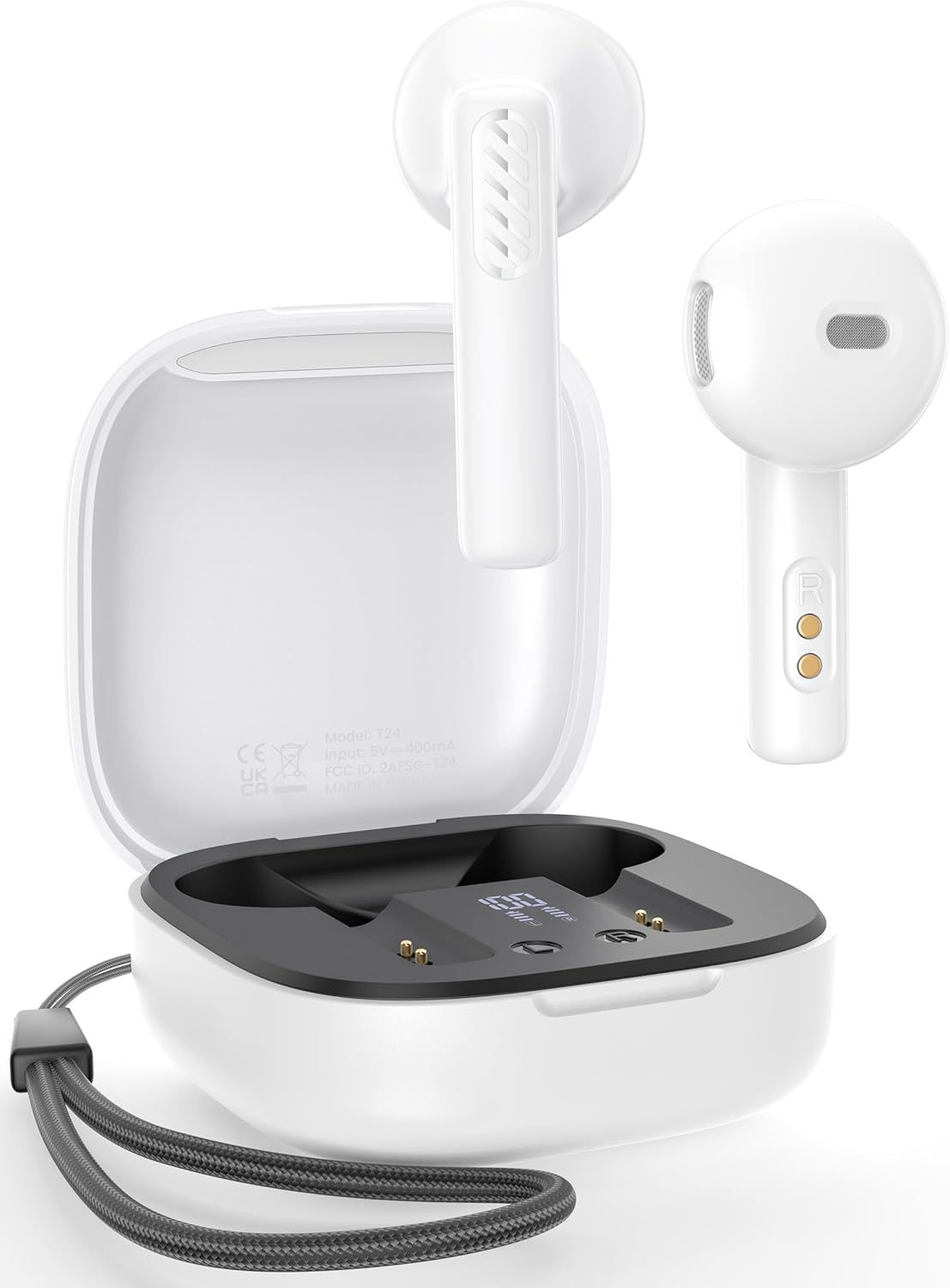 DazDalee Wireless Earbuds - 50H Playback, Deep Bass, IPX7 Waterproof