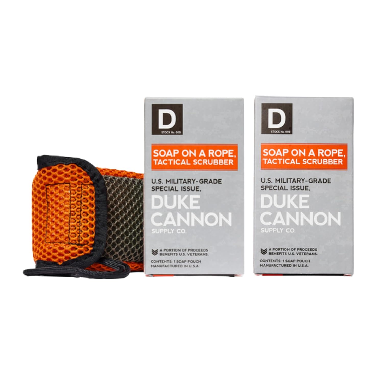 Duke Cannon Tactical Scrubber | Military-Grade Soap Pouch