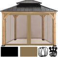 Coastshade 10x10 Gazebo Mesh Walls Replacement - Privacy & Bug