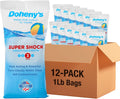 Dohenys Super Pool Shock 12 x 1 Lb Bags - Fast Acting Chlorine