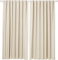 Room Darkening Blackout Window Curtains with Back Tab Hanging Loops
