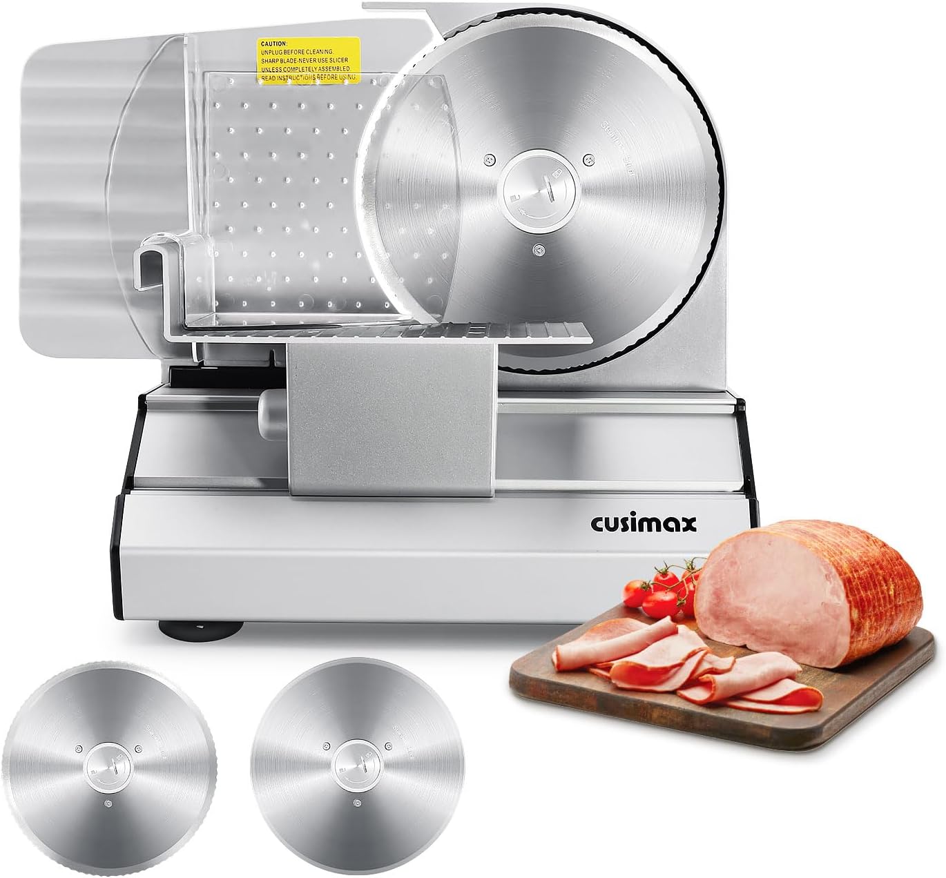Electric Meat Slicer with Adjustable Thickness for Home Use