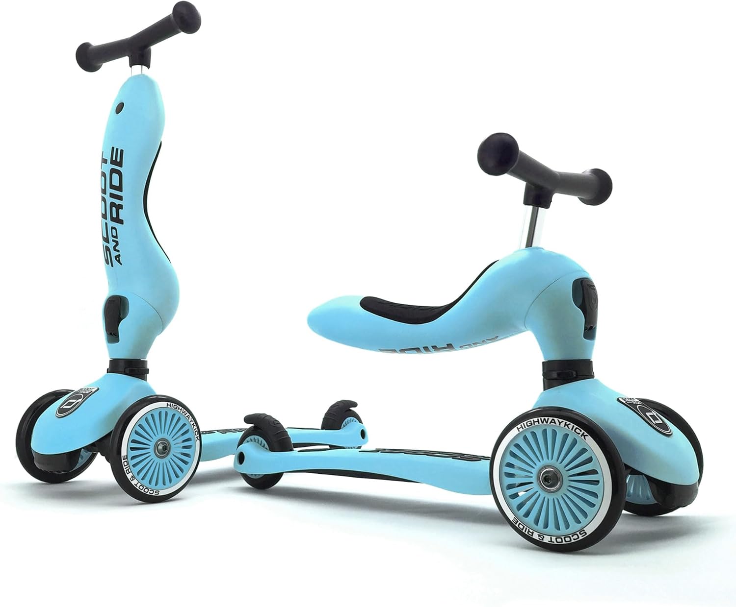 Scoot & Ride 2-in-1 Kids Scooter for Ages 1 to 5, Blueberry