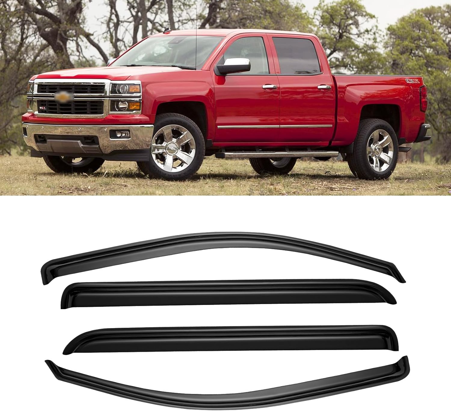Window Visors for 2014-2018 Chevy Silverado & GMC Sierra 1500