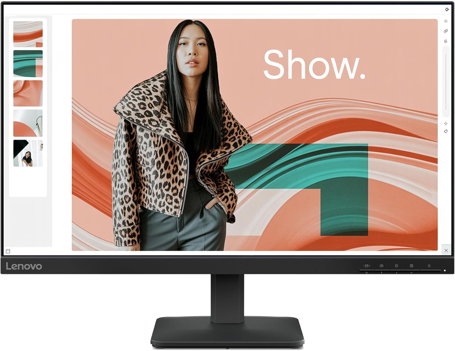 Lenovo L24-4e Monitor with 23.8in FHD IPS Display and 100Hz Refresh