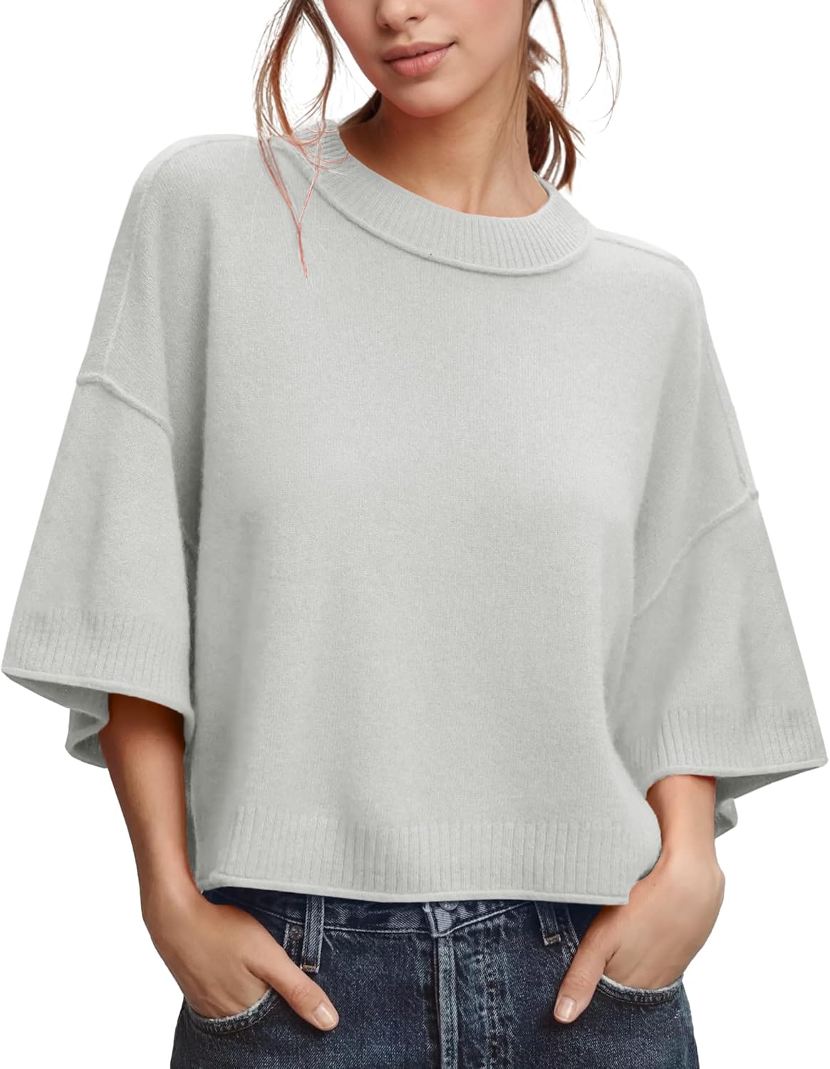 ZDC Women's Oversized Sweaters for Summer Casual Style