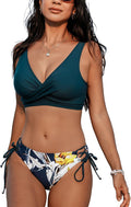 CUPSHE Women's Front Cross Lace Up Two Piece Bikini - Flattering