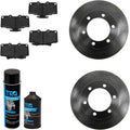 TRQ Front Brake Pad & Rotor Kit Compatible with 1996-2000 Toyota