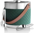 Insulated Ice Bucket with Lid, Scoop & Tongs - 4L Vacuum Chill