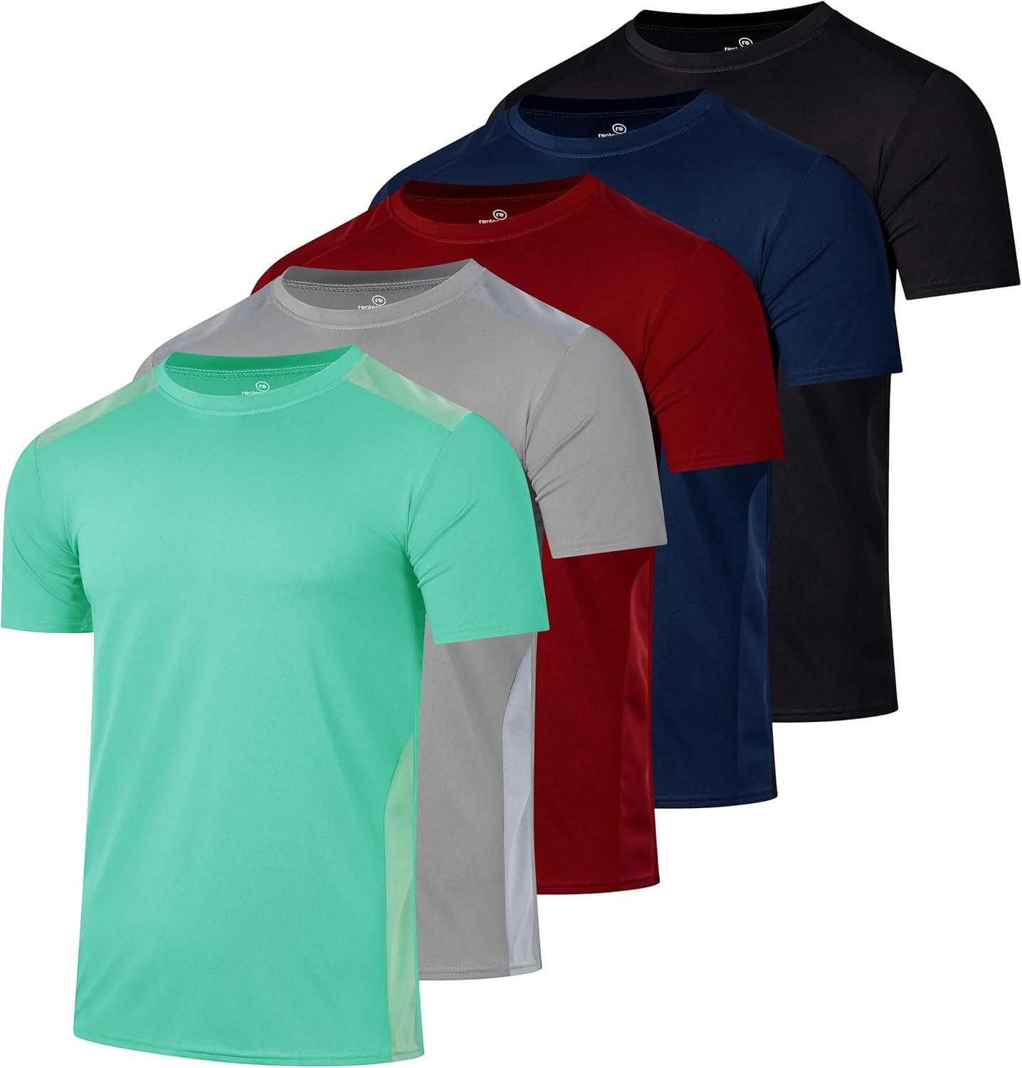 Mens Short Sleeve Dry Fit T-Shirts for Gym and Casual Wear