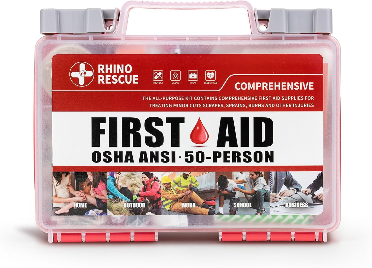 Rhino Rescue 266-Piece First Aid Kit: Ultimate Emergency Preparedness