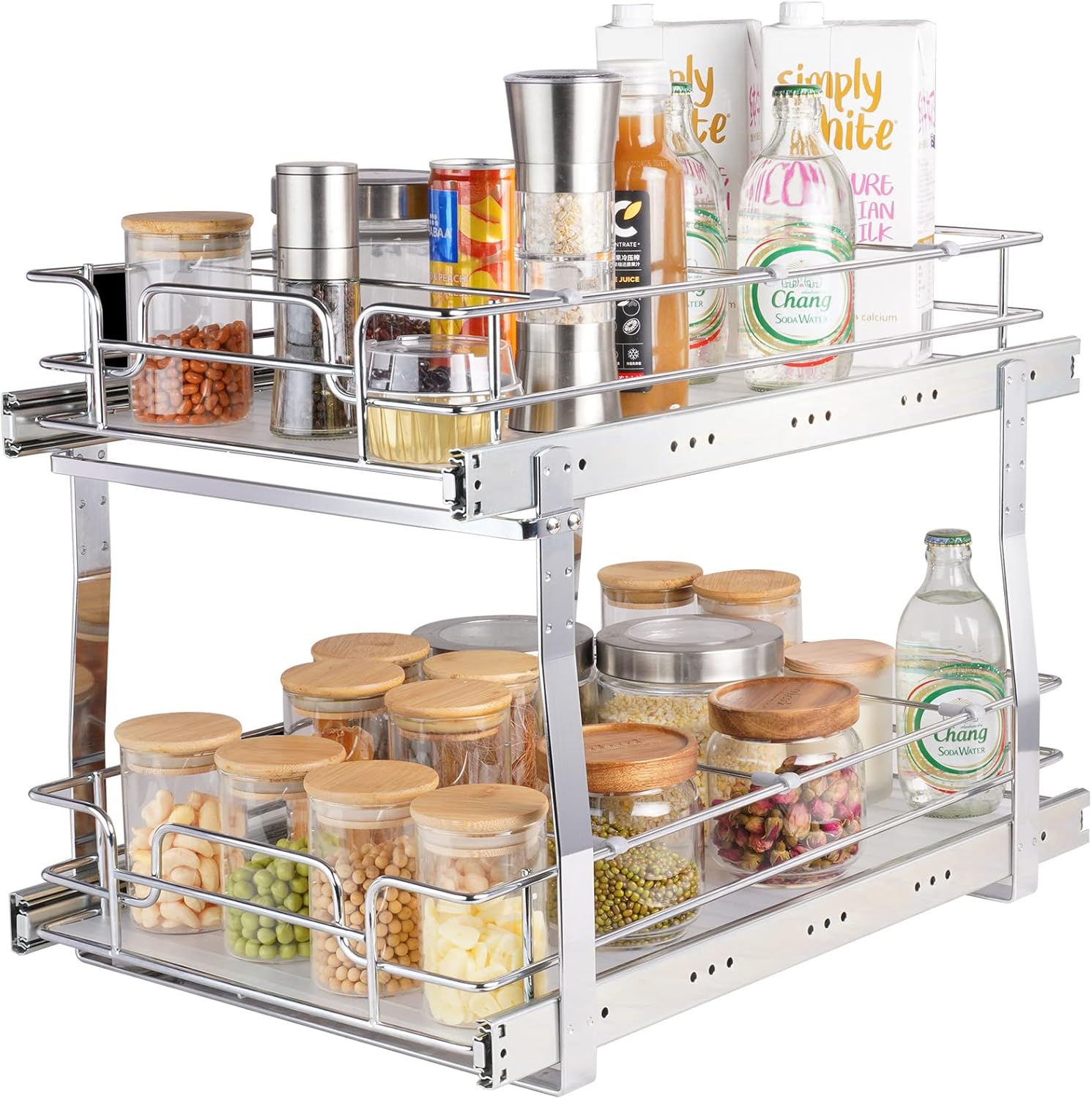 VEVOR Pull Out Cabinet Organizer for Efficient Storage Needs