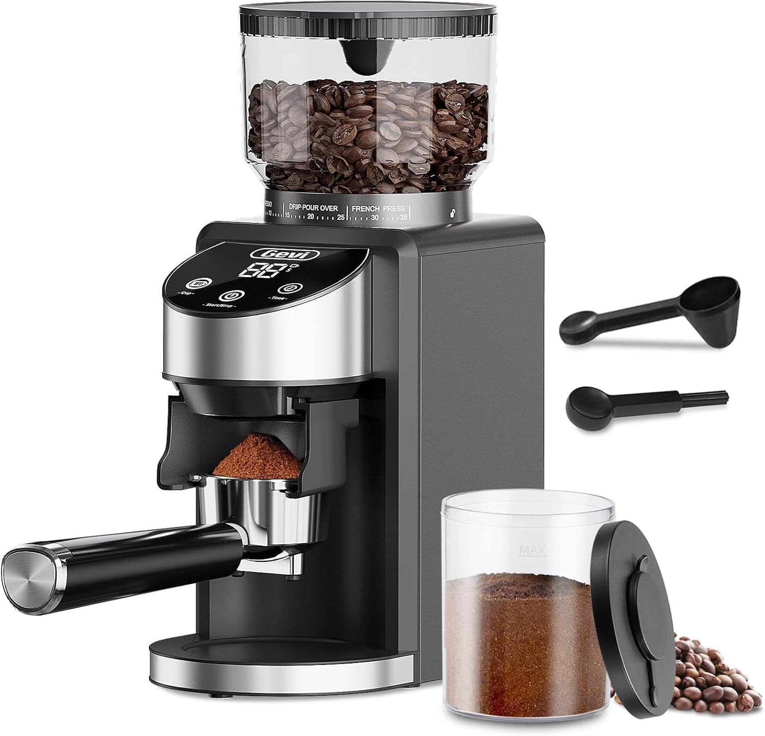 Gevi Coffee Grinder Electric with 35 Grind Settings for Home Use
