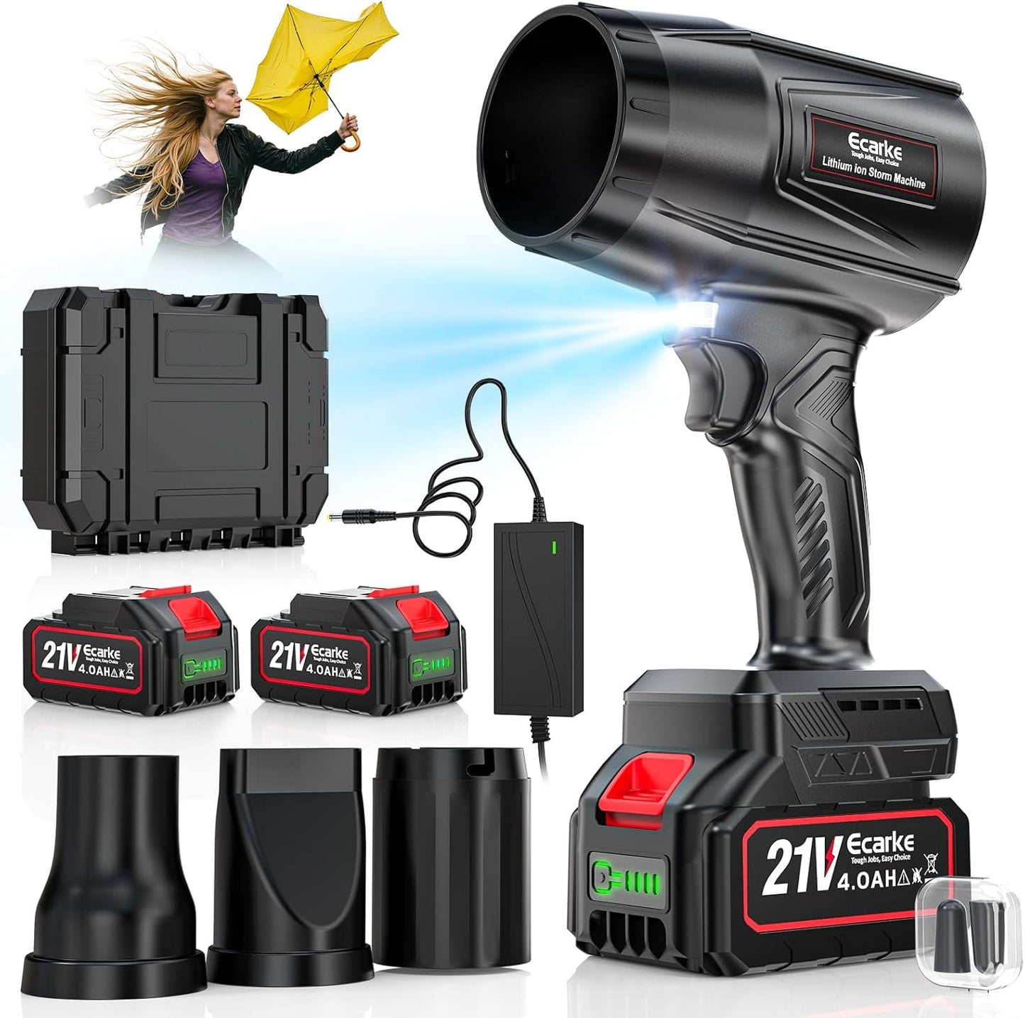 Ecarke Cordless Leaf Blower: Powerful & Portable Dust Cleaner