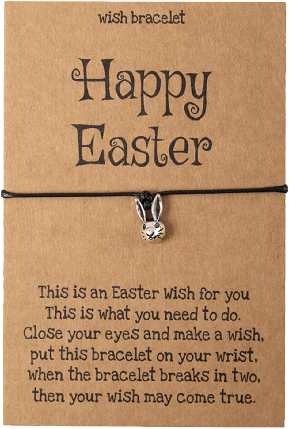 Easter Rabbit Braided Bracelet - Whimsical Hand Jewelry for Her