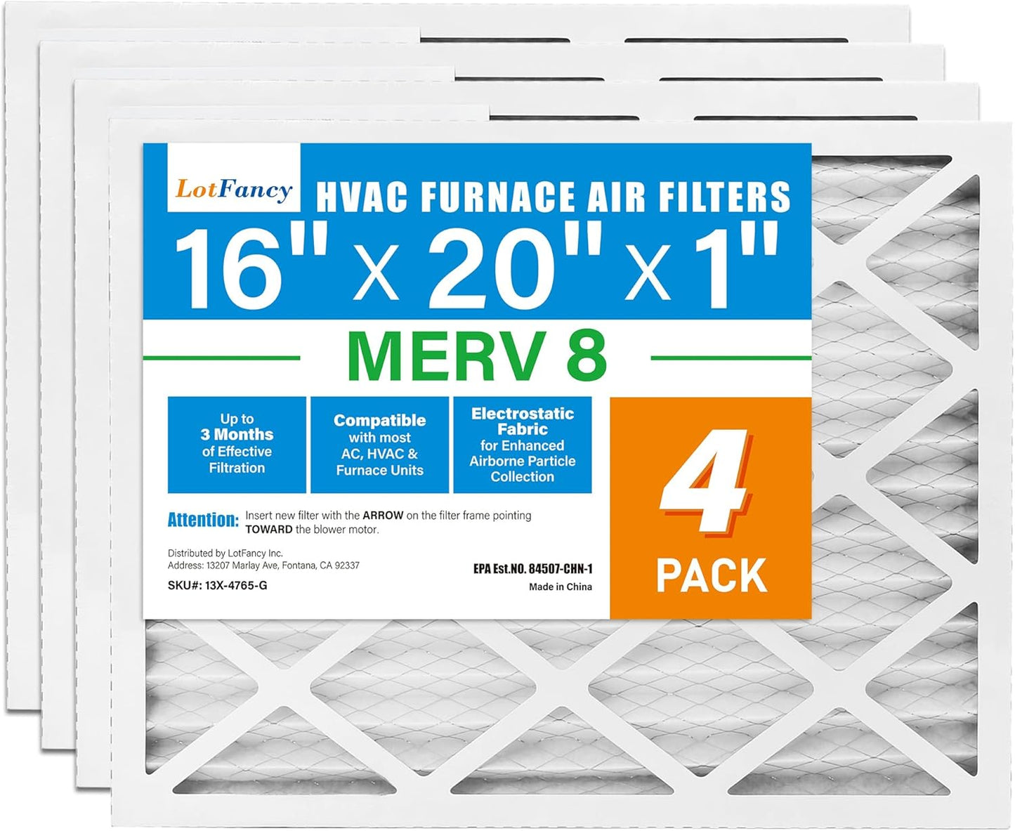 LotFancy 16x20x1 Air Filter MERV 8 Dust Defense Review