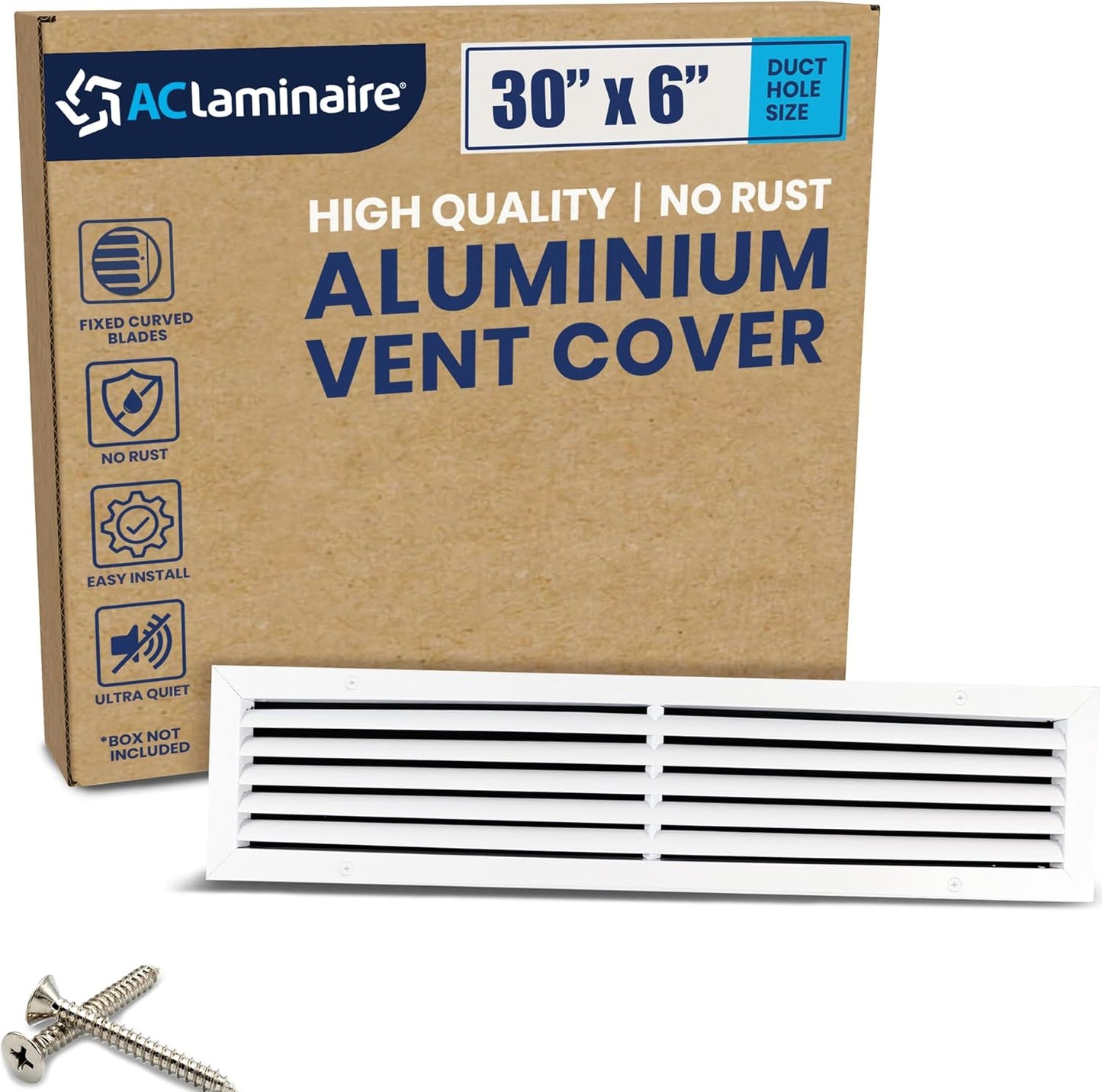 30 x 6 Decorative Air Return Vent Cover for Home HVAC Systems