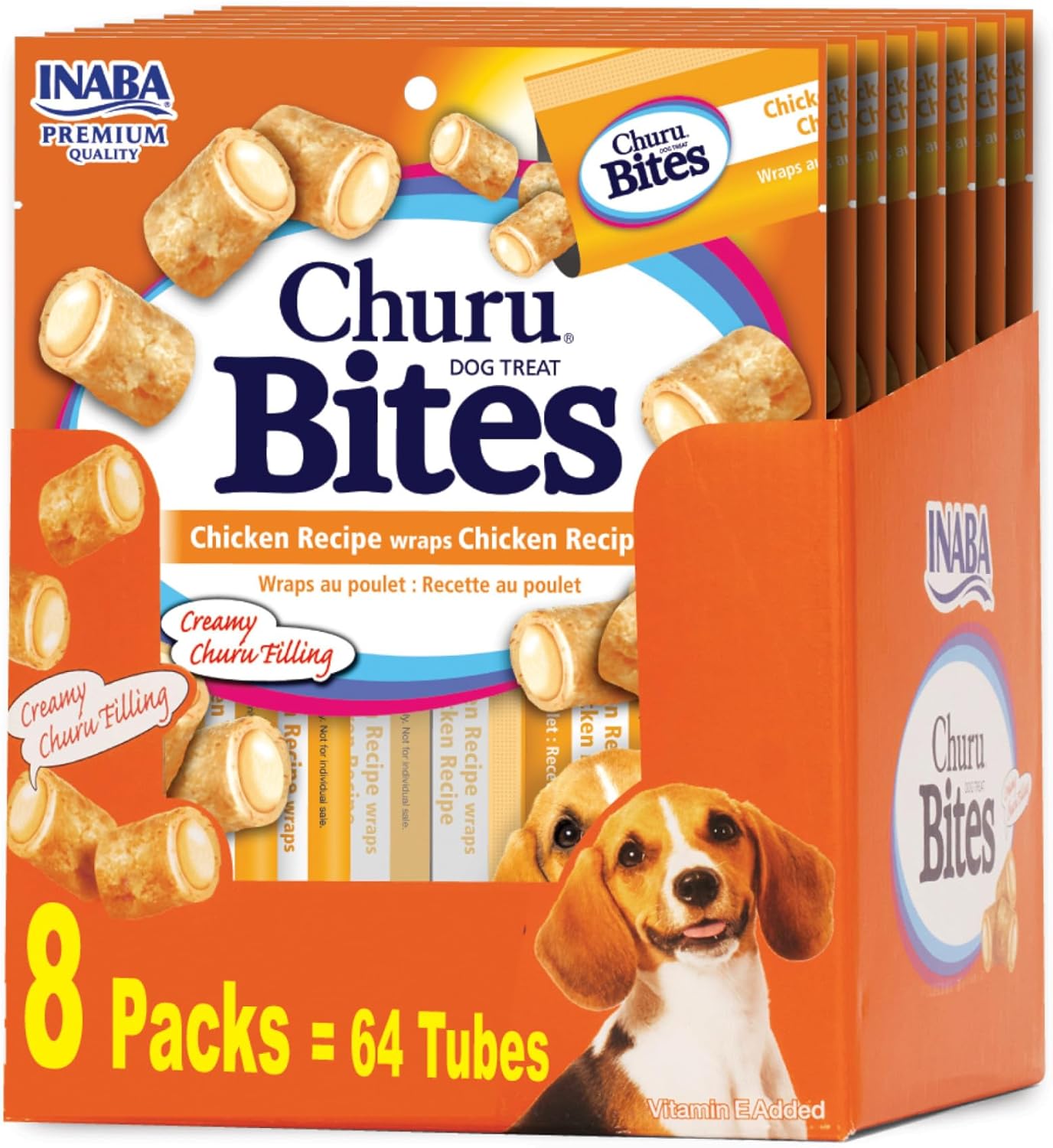 INABA Churu Bites for Dogs: Grain-Free Chewy Chicken Treats