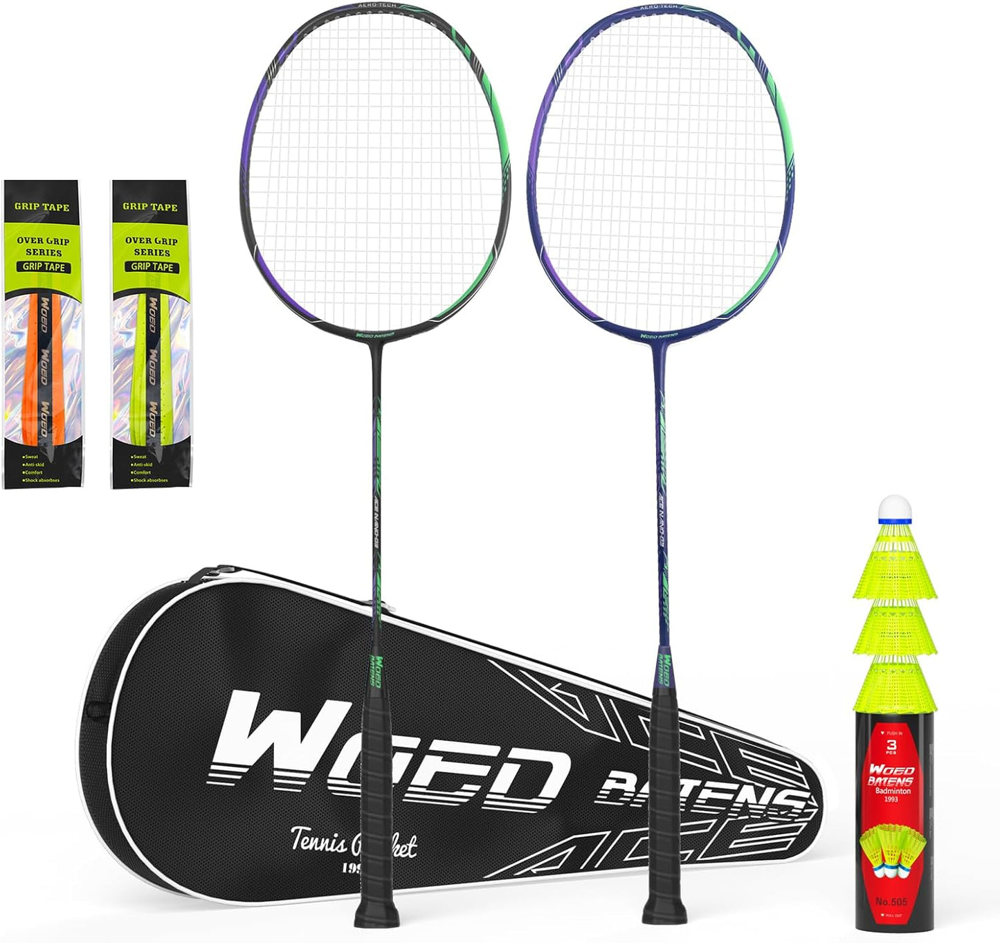 Professional Carbon Fiber Badminton Rackets for Backyard Fun