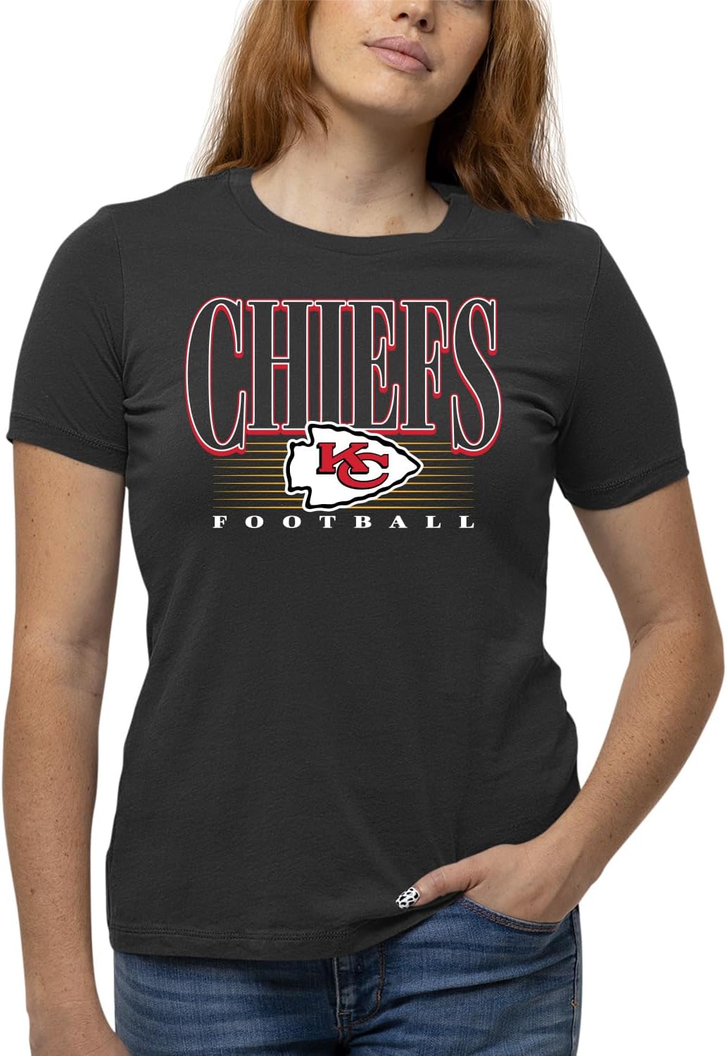 Kansas City Chiefs Womens Overtime Blueprint T-Shirt for Fans