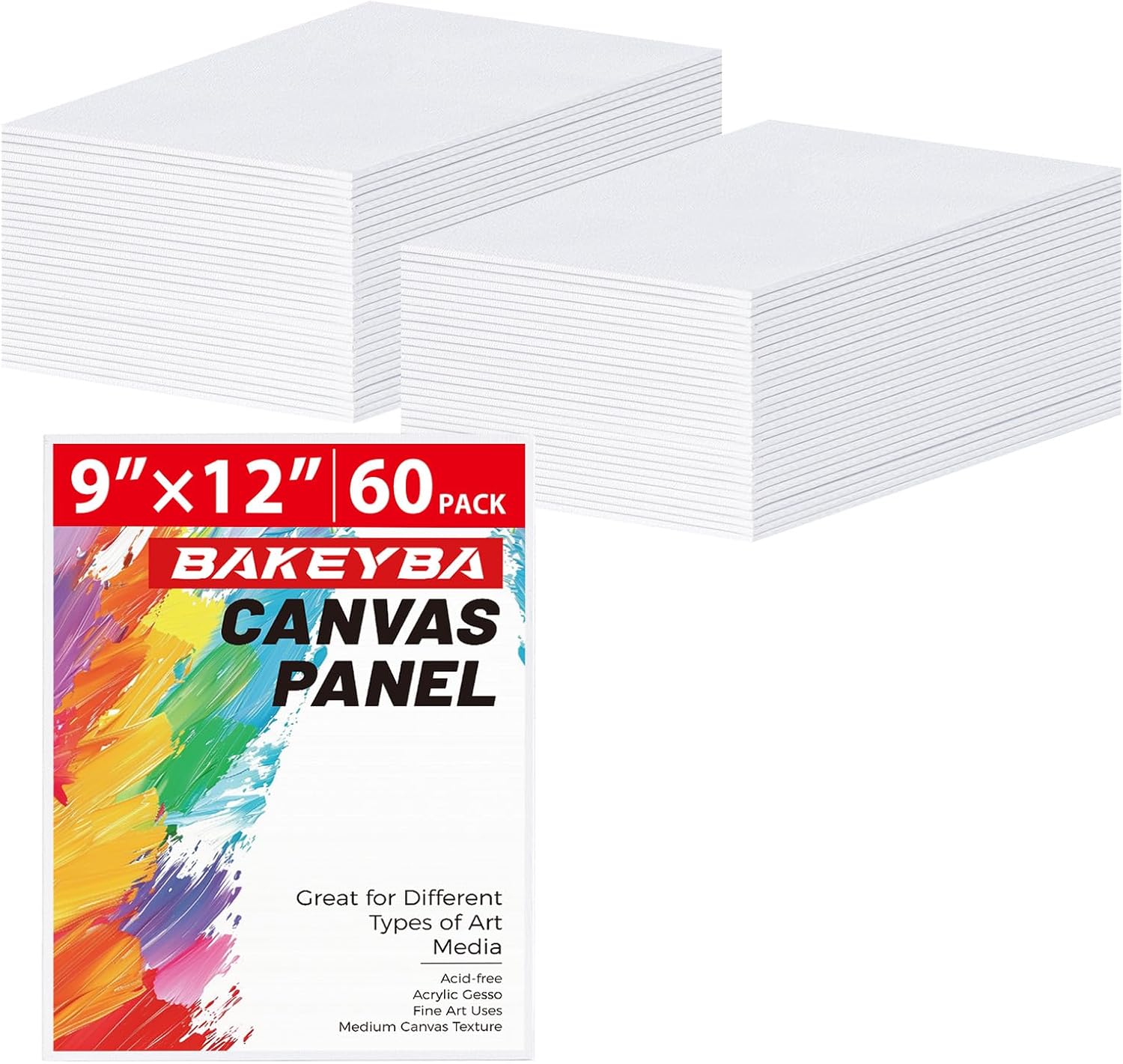 Canvas Boards 60 Pack for Painting - Perfect for All Artists