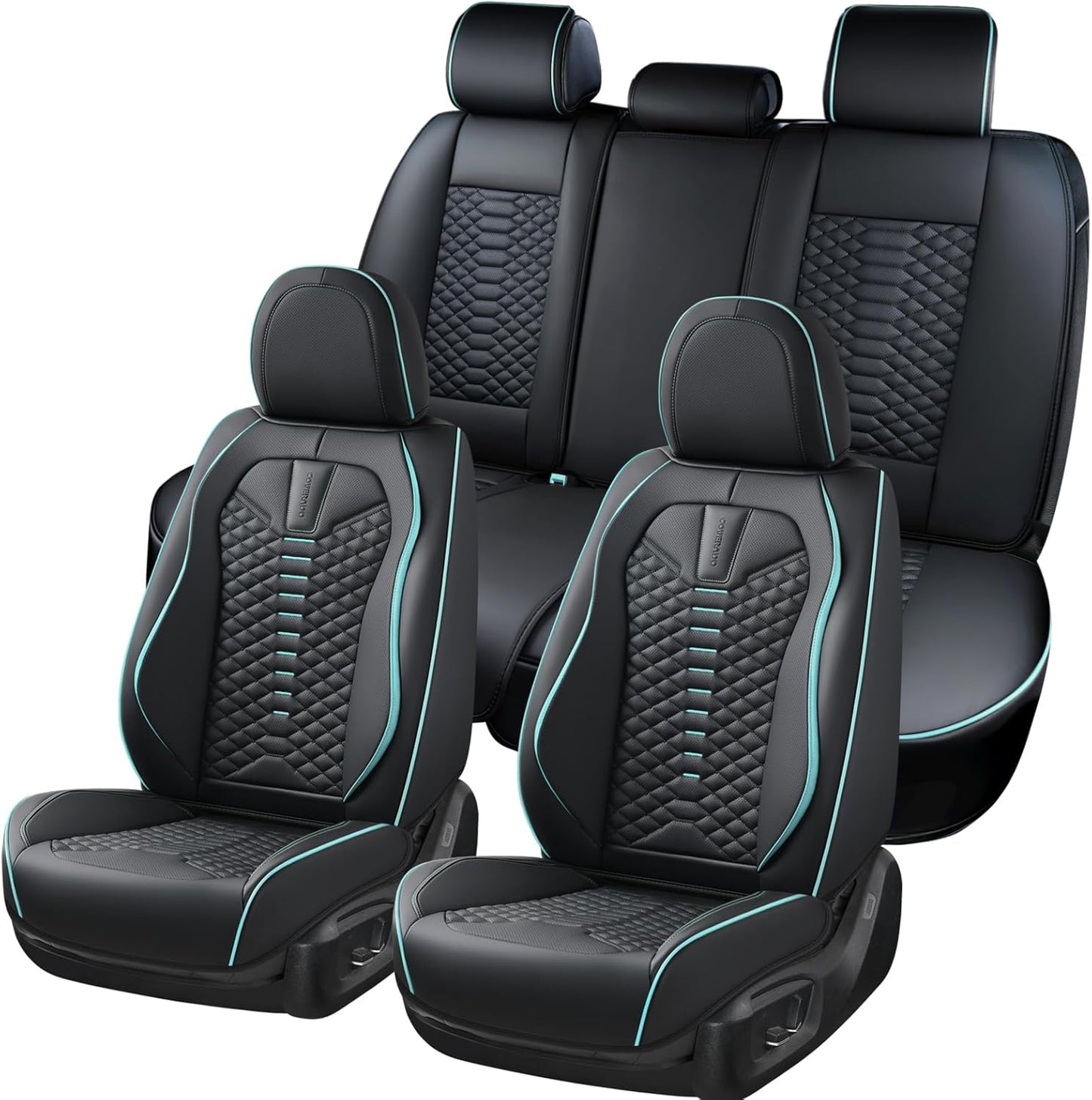 Coverado Leather Seat Covers Full Set for Ultimate Protection