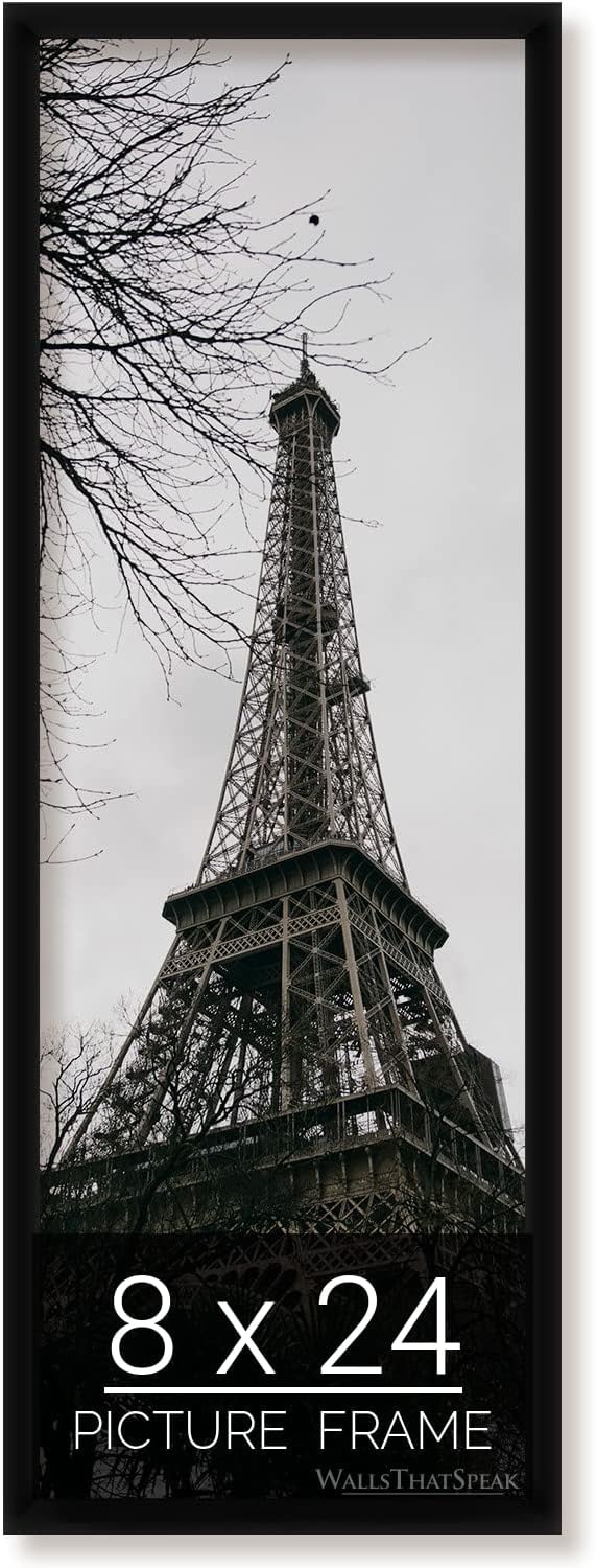 8x24 Black Picture Frame for Puzzles Posters Photos Artwork