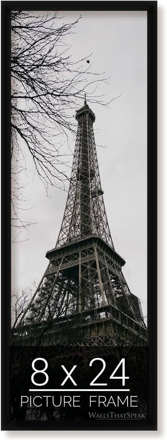 8x24 Black Picture Frame for Puzzles Posters Photos Artwork