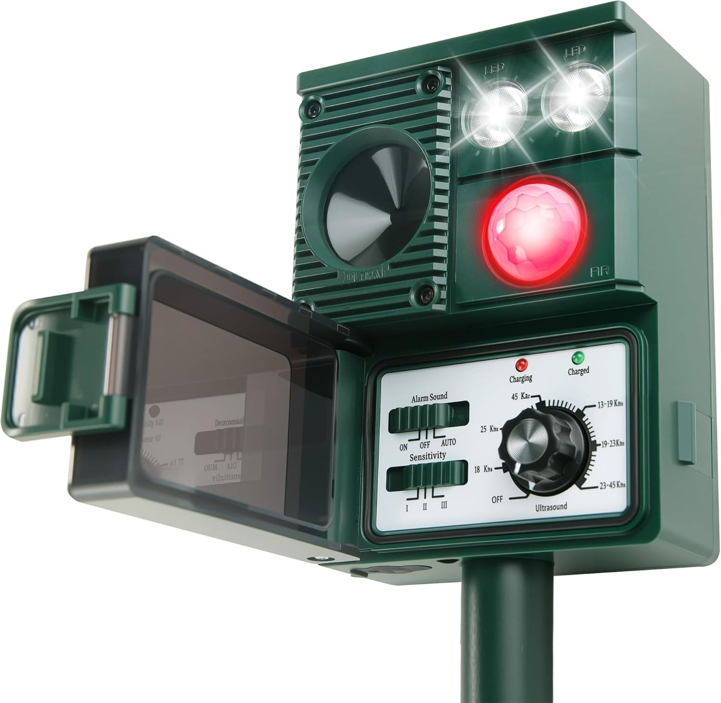 Solar Animal Repellent - 3-in-1 Ultrasonic Pest Control Device