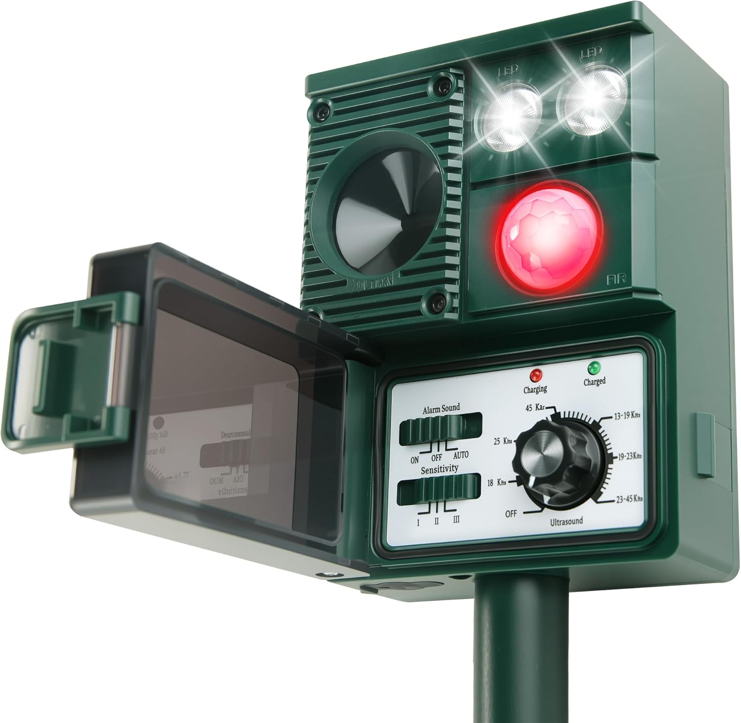 Solar Animal Repellent - 3-in-1 Ultrasonic Pest Control Device
