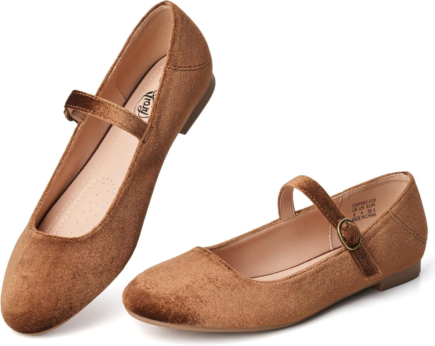 Trary Mary Jane Ballet Flats for Women - Comfortable & Stylish