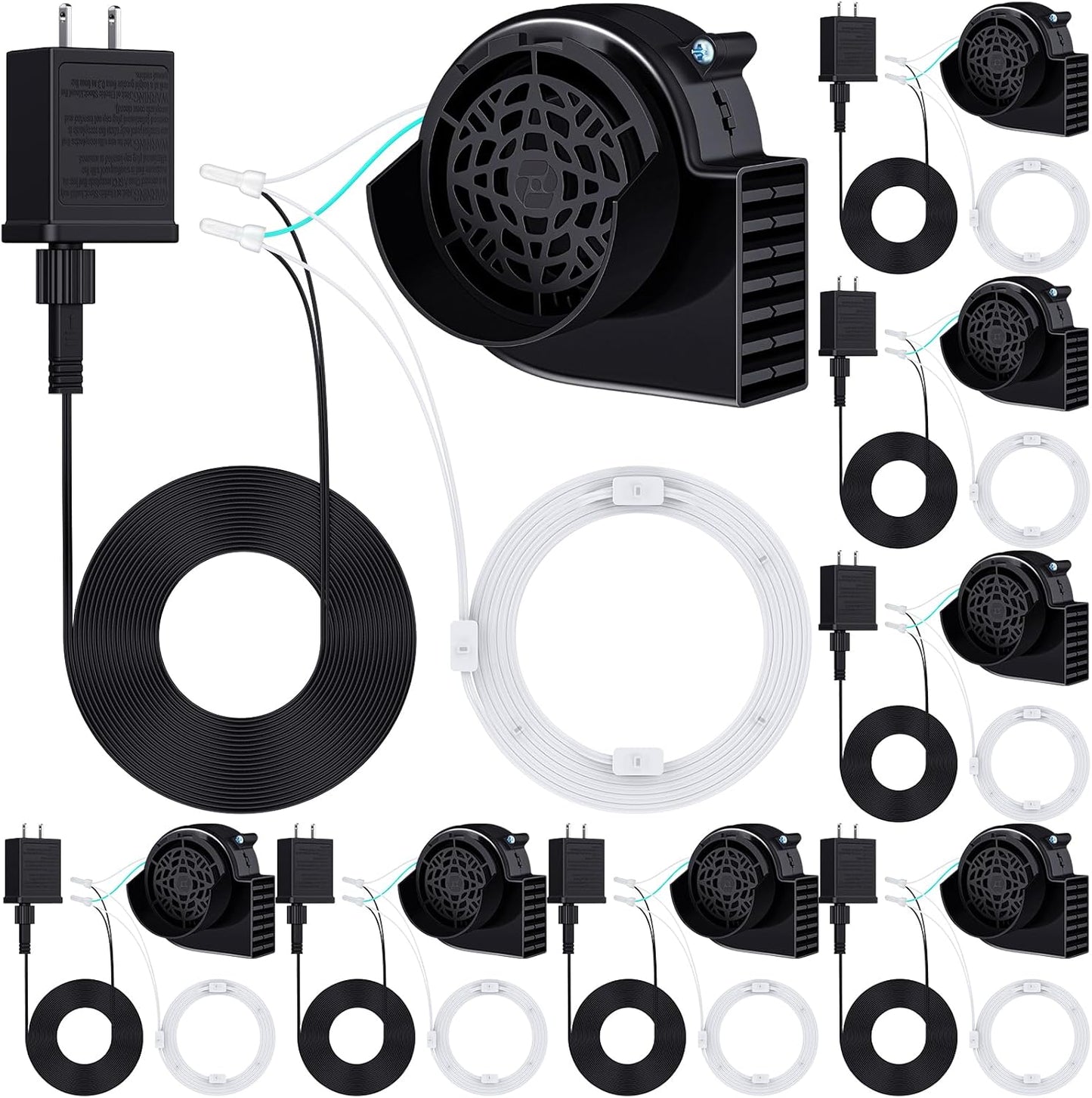 Saillong 8 Pack Air Blower for Inflatables with LED Lights