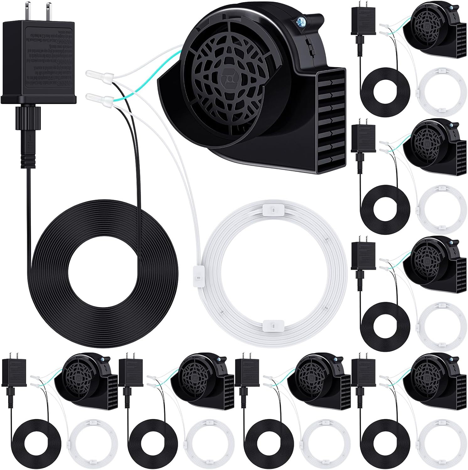 Saillong 8 Pack Air Blower for Inflatables with LED Lights