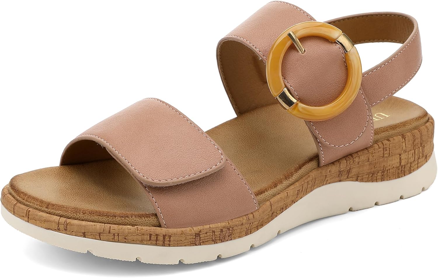 UBFEN Womens Flat Sandals with Arch Support for Comfort