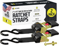 Retractable Ratchet Straps Bolt-on 2 in x 43 in (2 Pack) - Fast Tie