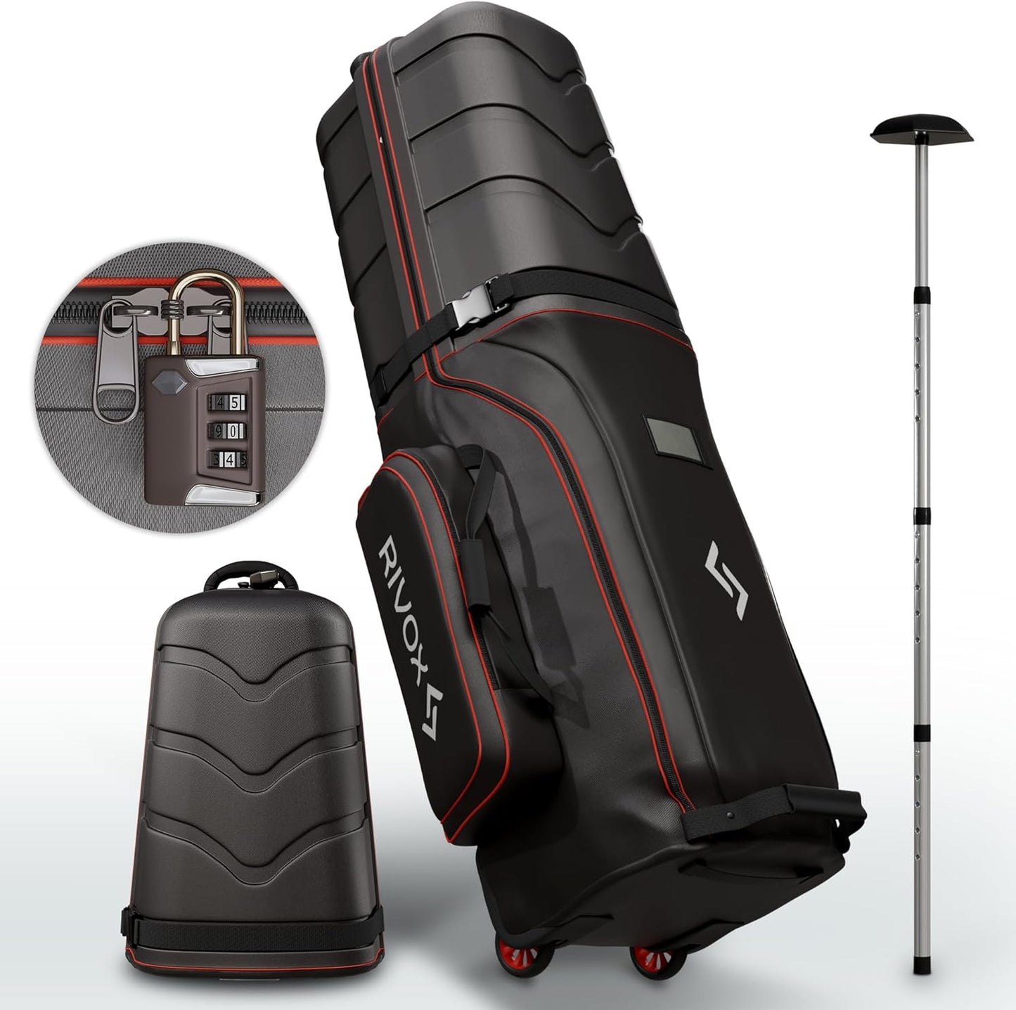 Durable Golf Travel Bag with Wheels - RIVOX