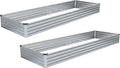 MGNO 2pcs Galvanized Raised Garden Bed for Outdoor Planting