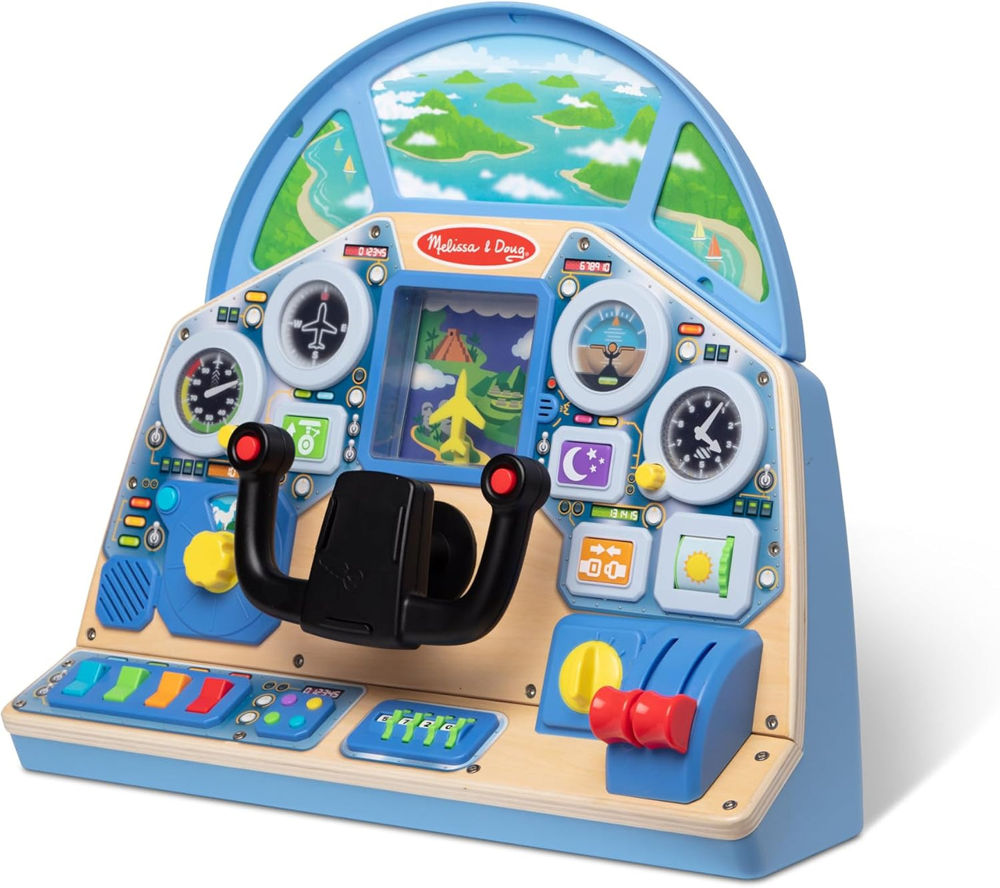 Melissa & Doug Jet Pilot Interactive Dashboard for Kids Play