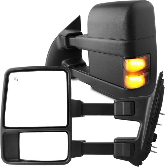 YITAMOTOR Towing Mirrors for 2008-2016 Ford Super Duty Trucks