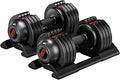 Adjustable Dumbbell 22lb/25lb/44lb/52lb Single Set - Space Saving
