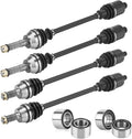 Front + Rear CV Axles & Wheel Bearing Kit for Polaris Ranger 800 - 4