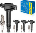 Ignition Coil Pack and Iridium Spark Plugs Set for Toyota 2.5L