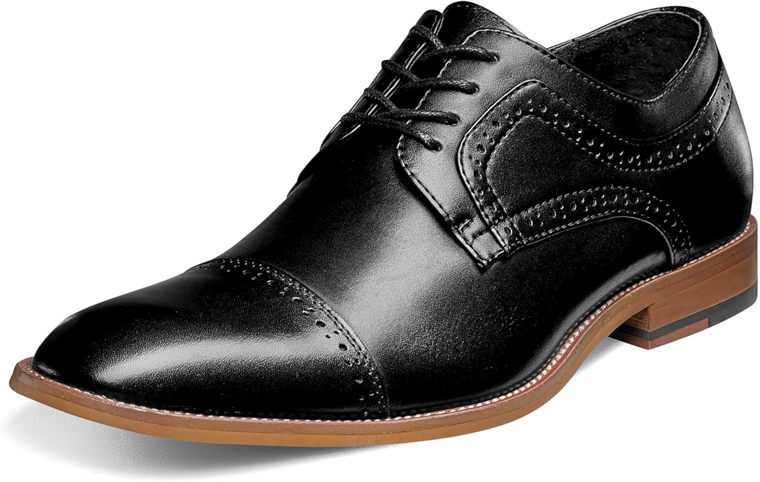 STACY ADAMS Men's Dickinson Cap-Toe Oxford for Timeless Elegance