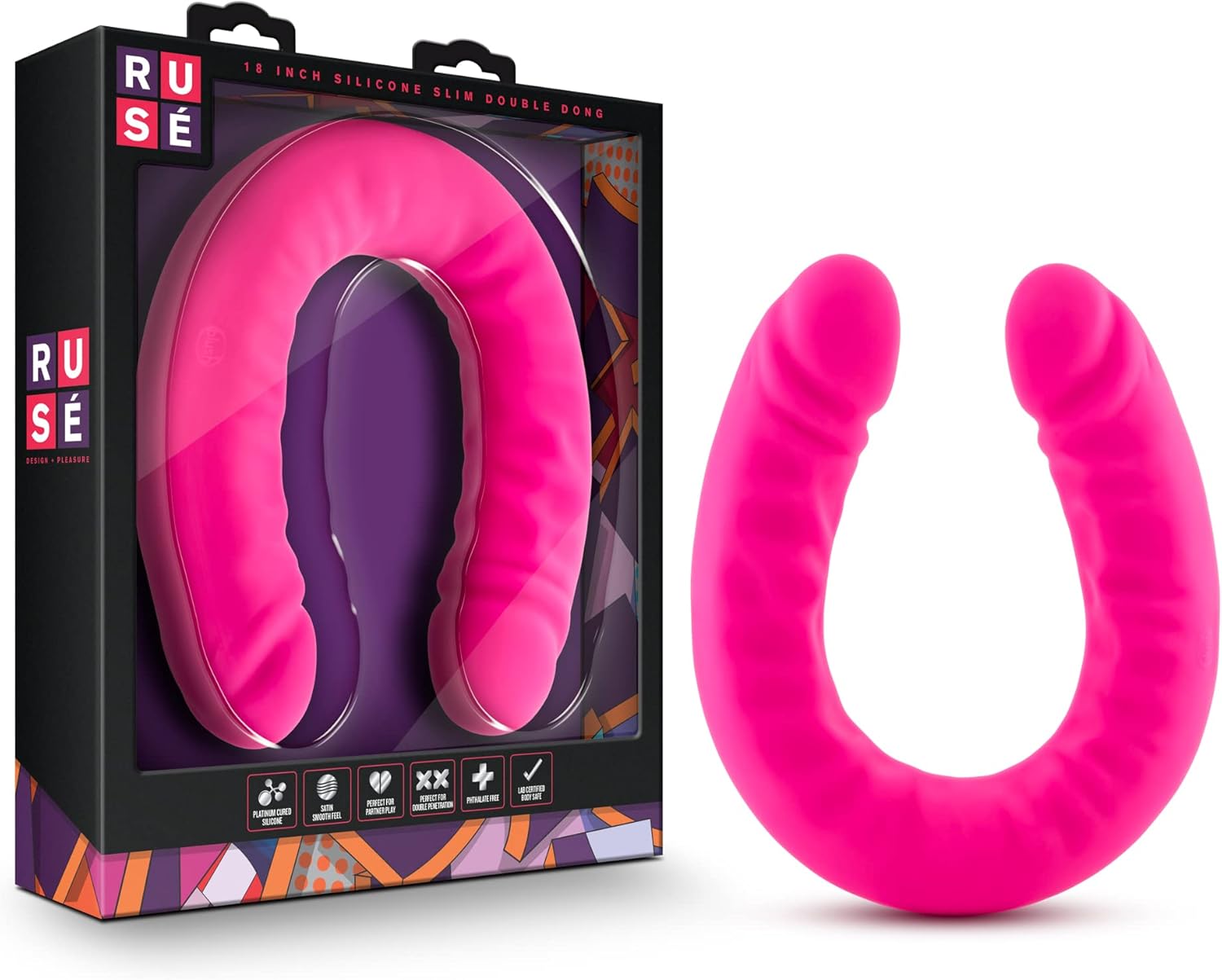 Blush Ruse 18 Inch Double Ended Dildo for G-Spot Pleasure