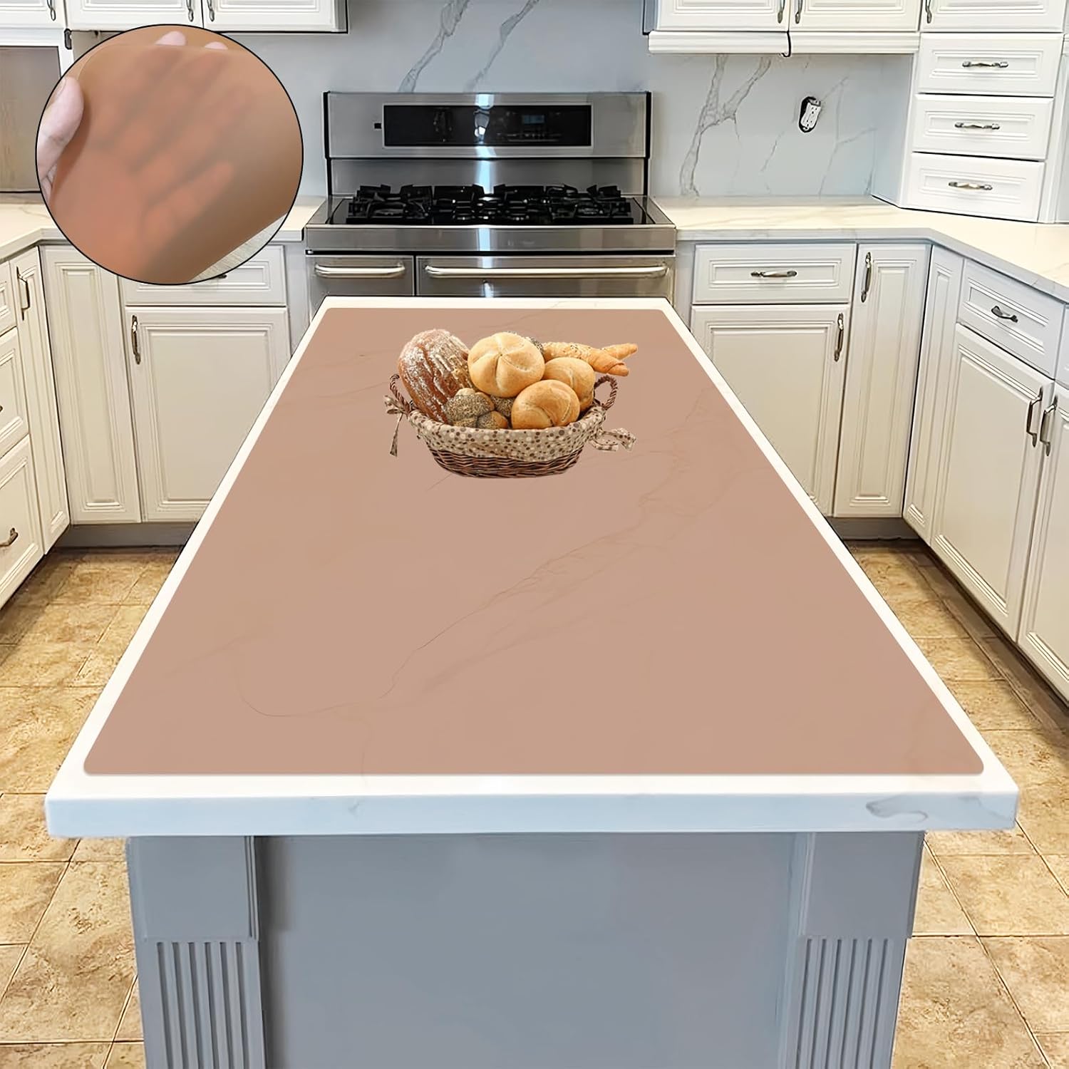 Extra Large Silicone Kitchen Counter Mat for Heat Resistance
