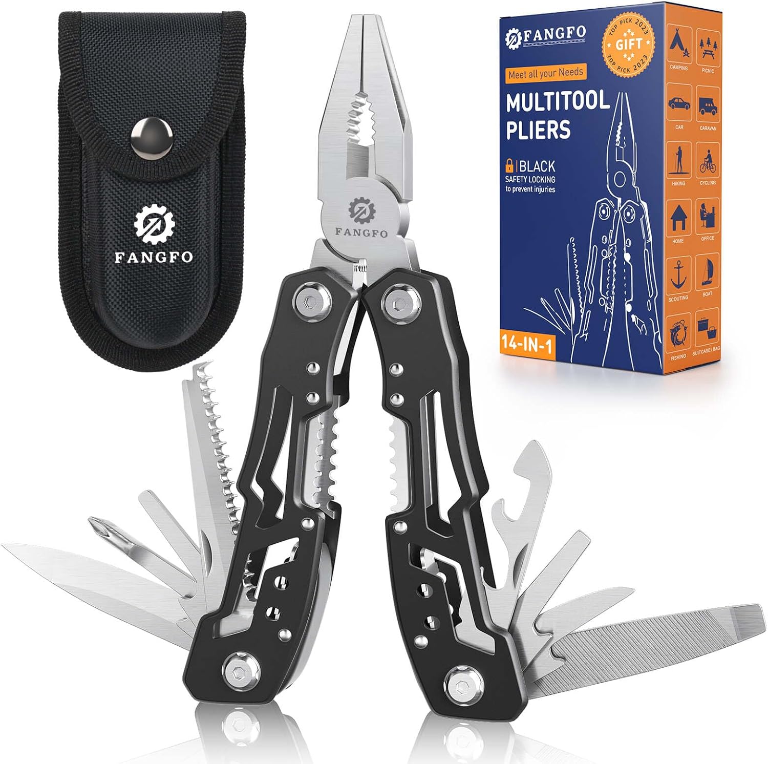 14-in-1 Multitools for Men - Professional Grade Pocket Knife
