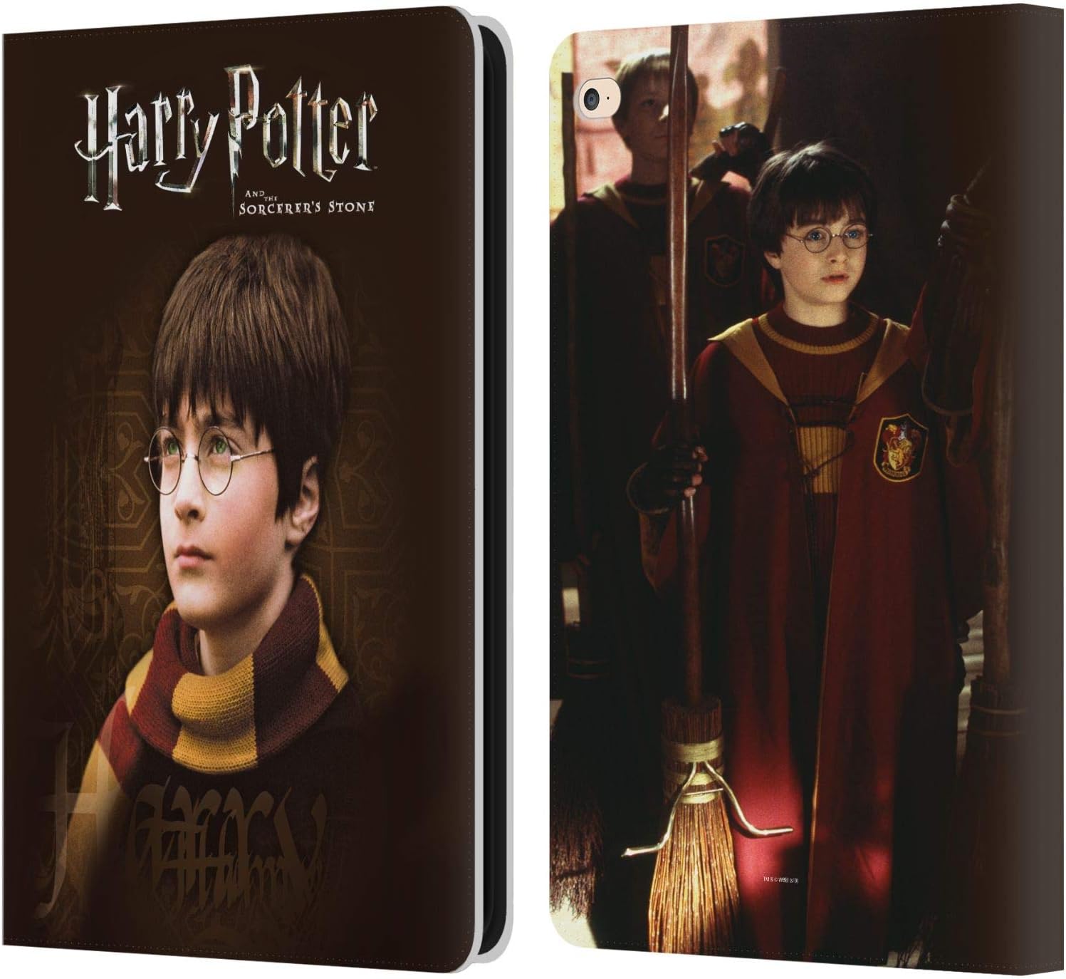 Harry Potter Scarf Sorcerer's Stone II Leather Wallet Case for iPad