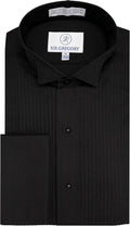 Men's Fitted Tuxedo Shirt with Wing Collar and Pleat - Fitted