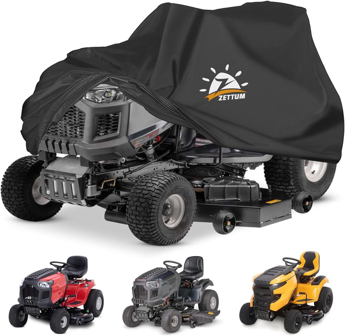 Zettum Riding Lawn Mower Cover - Heavy Duty Waterproof Protection
